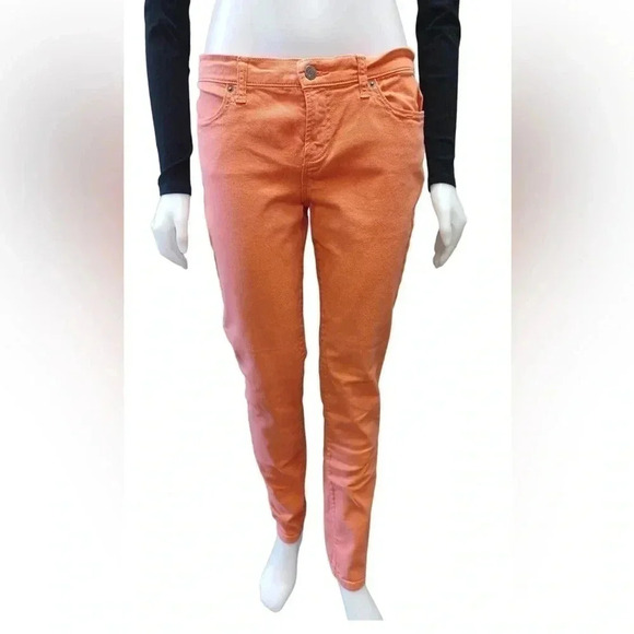 Banana Republic Skinny Fit Orange Jeans Size 10 - Picture 1 of 6